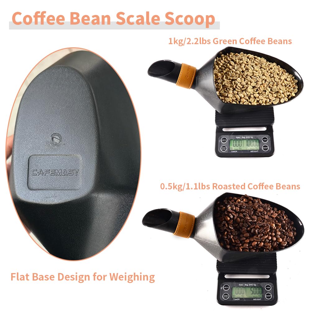 Coffee Bean Shovel Scoop Coffee Beans Filling Scooper Plastic Coffee Bean Measuring Scoop