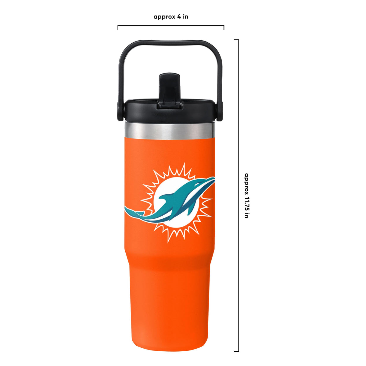 Miami Dolphins NFL 30 oz Straw Tumbler