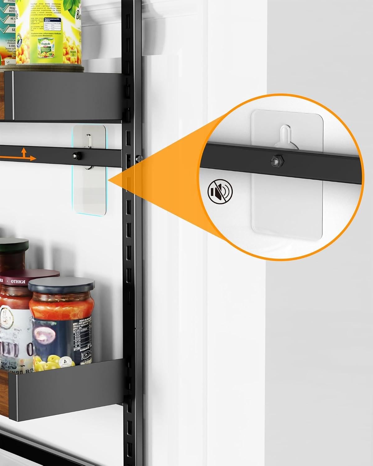 Wood 9 Tier Over The Door Pantry Organizer