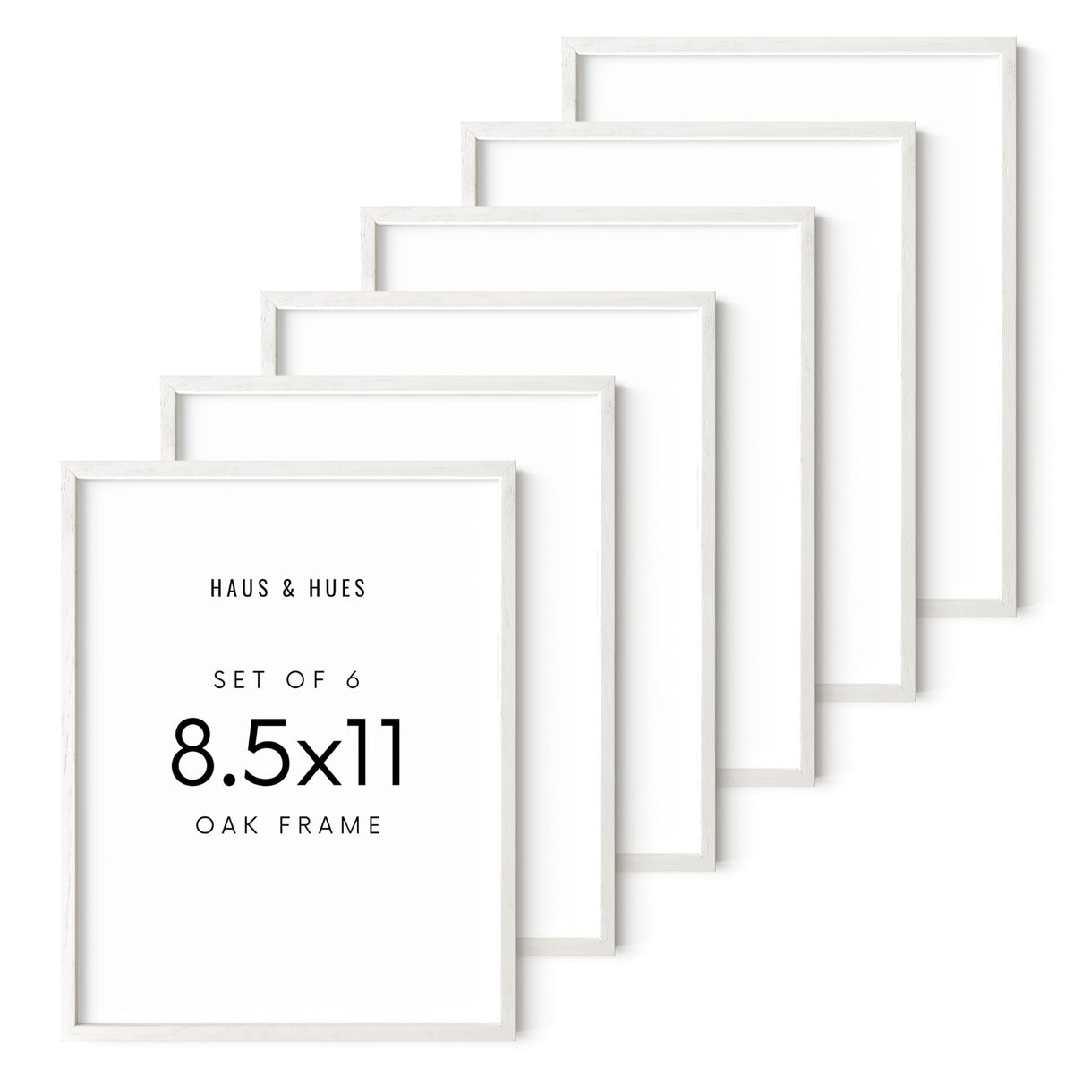 Standalone White Oak Frame Set of 6 (6 Count)