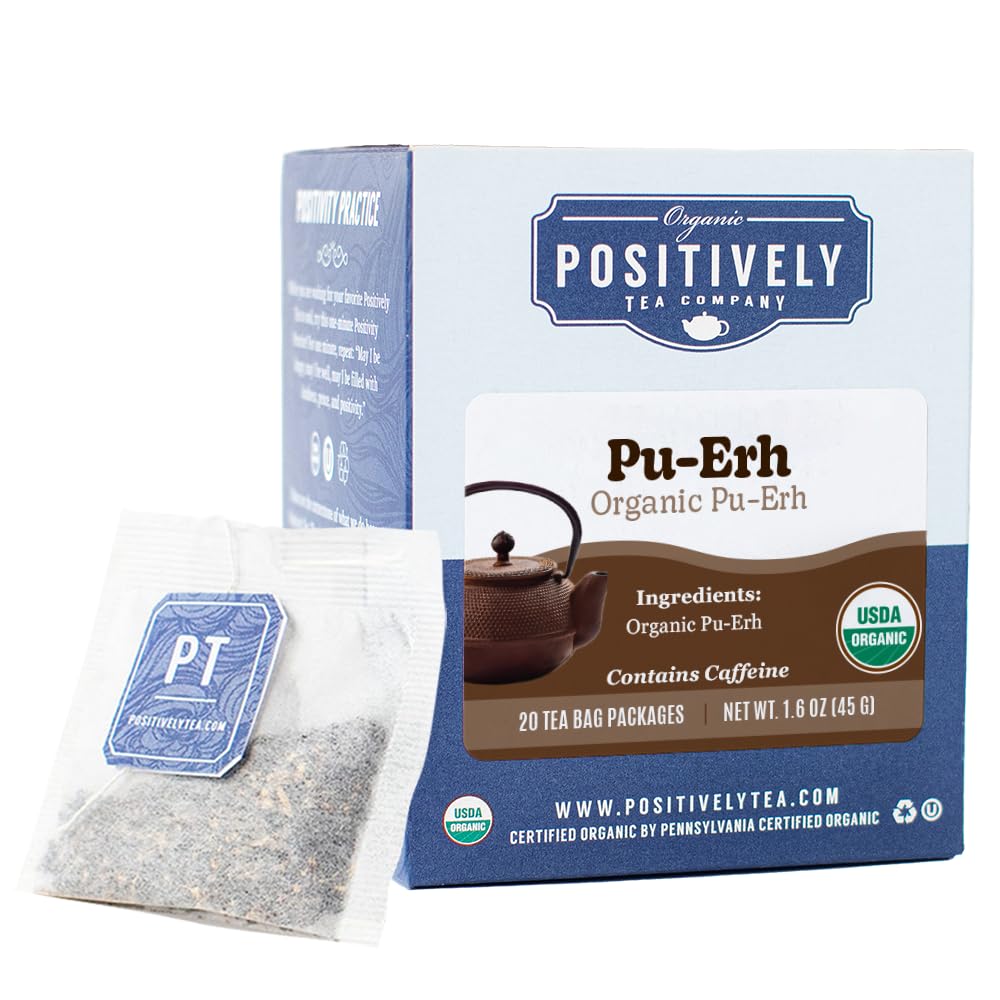 Pu-Erh, Black Tea Bags, 20 Count (20 Ounce)