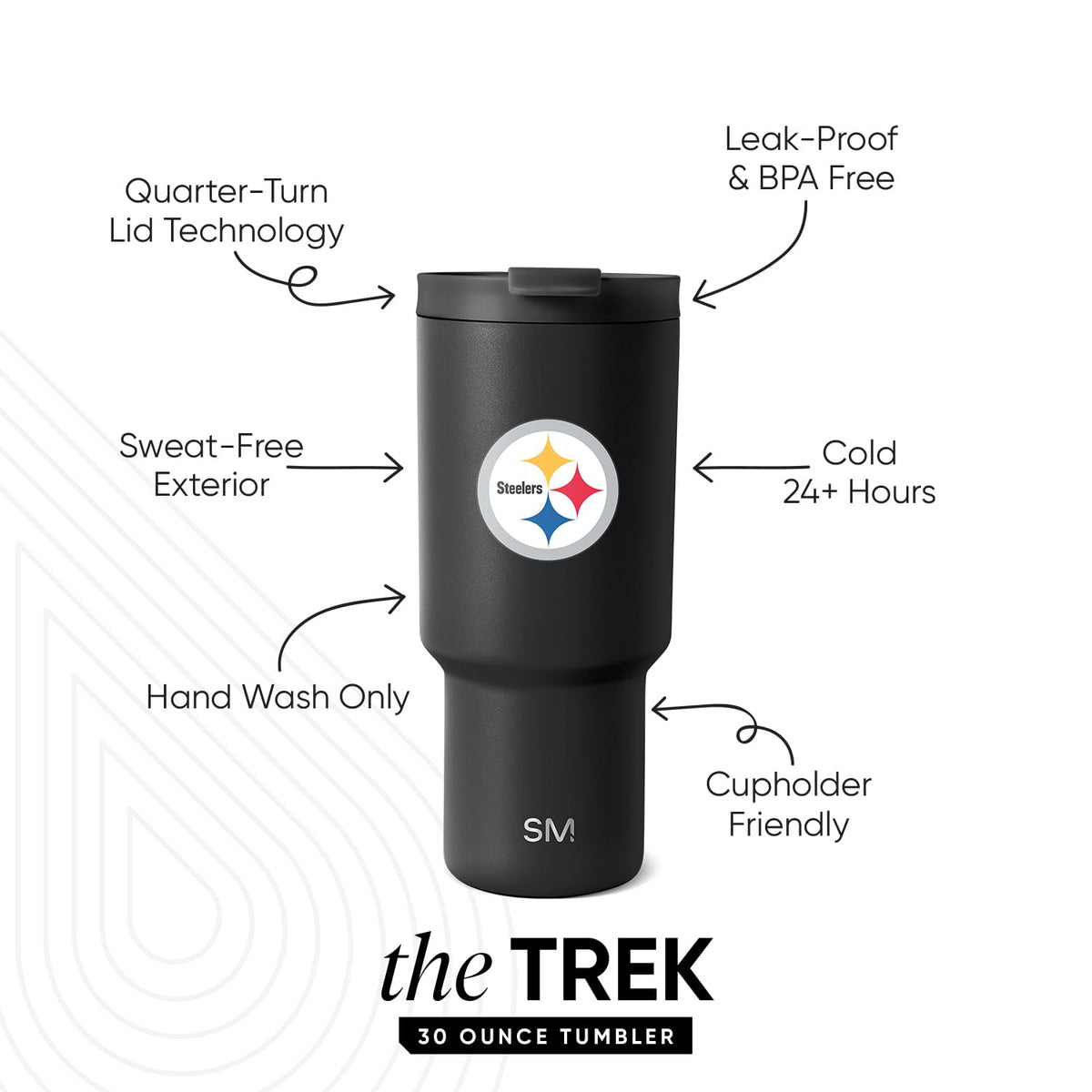 Pittsburgh Steelers Tumbler with Flip Lid