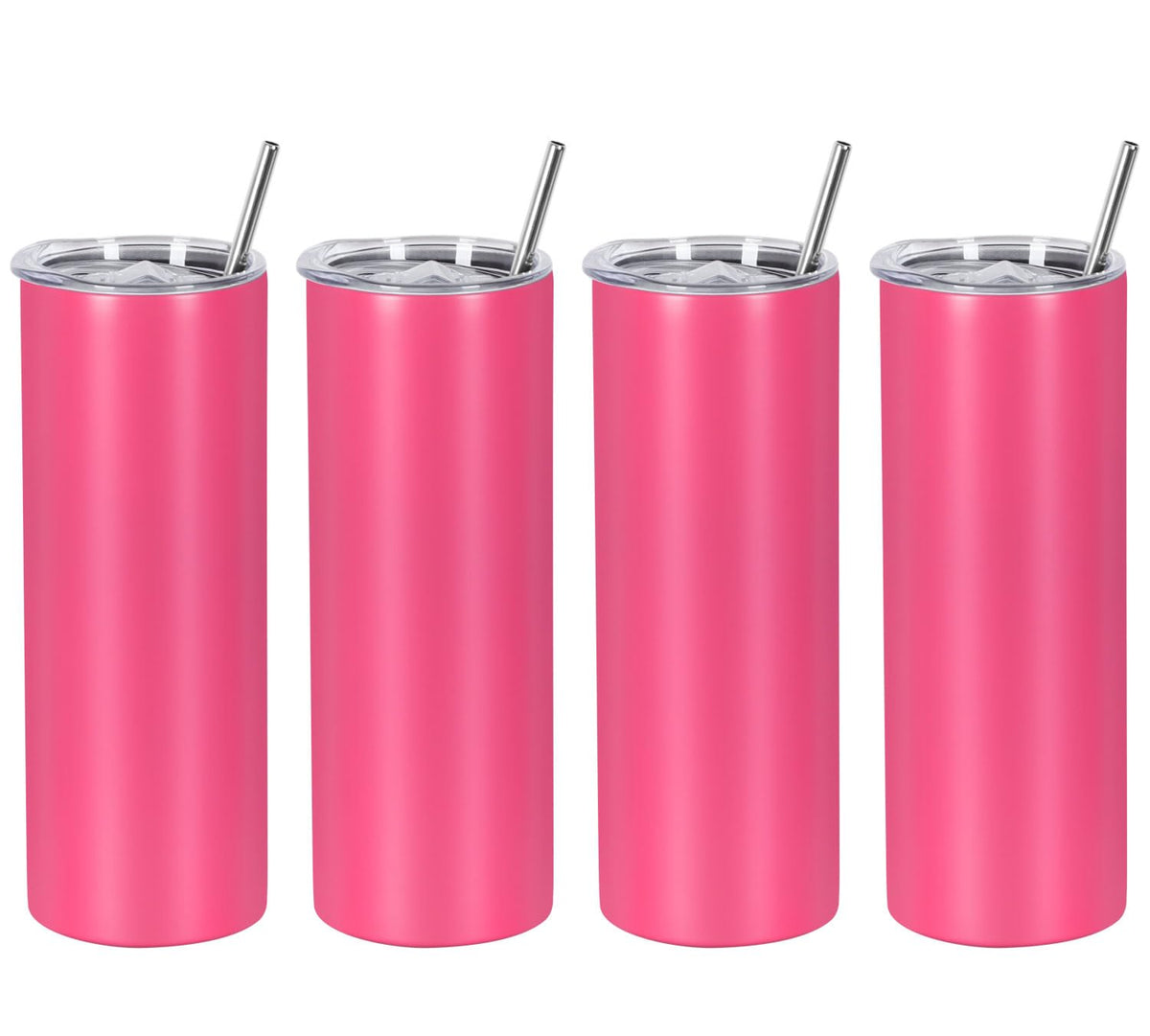 4 Pack 20 Oz Straight Skinny Tumblers (4 Count)
