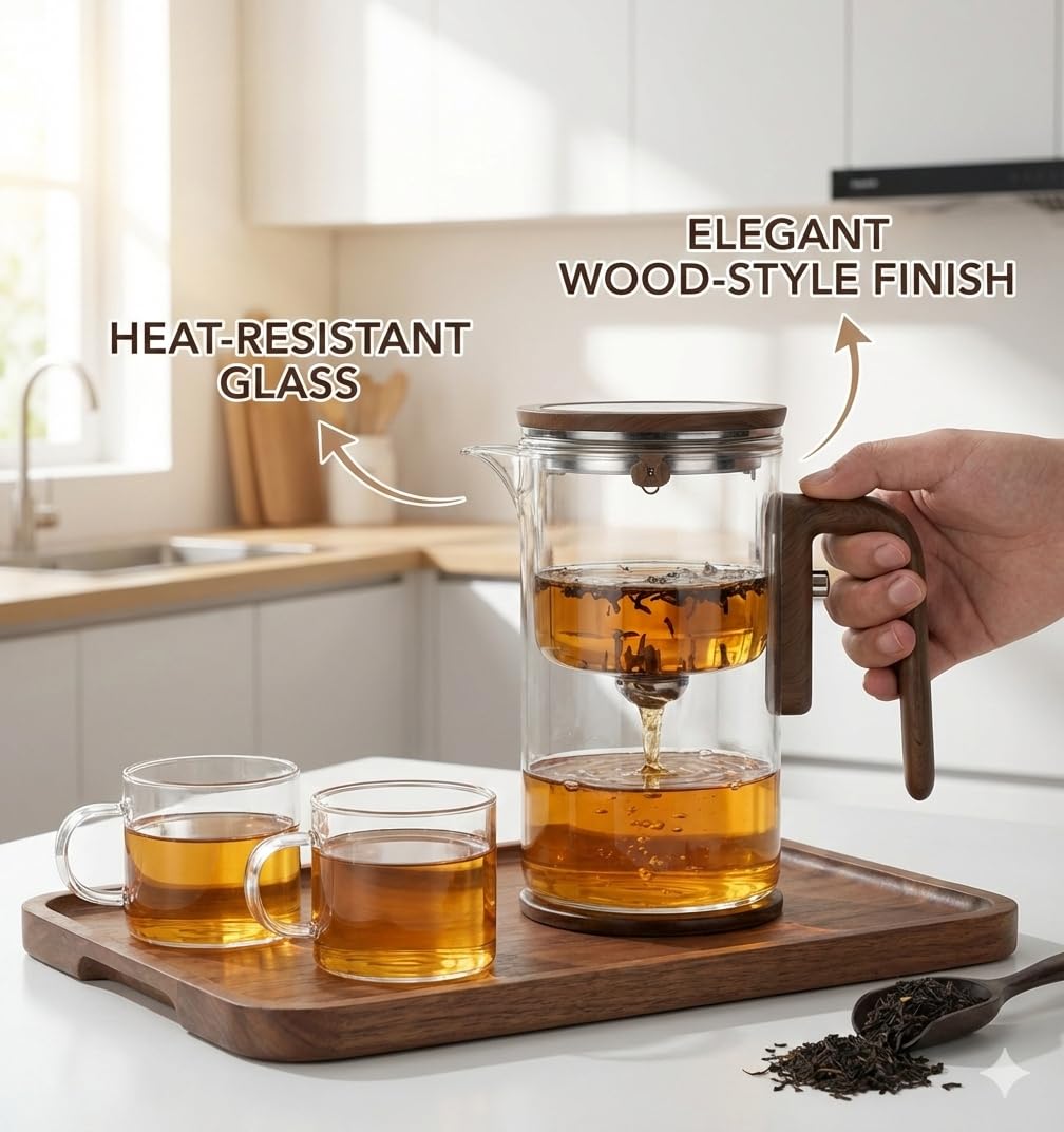 Magic Glass Tea Pot with Infuser for Loose Tea