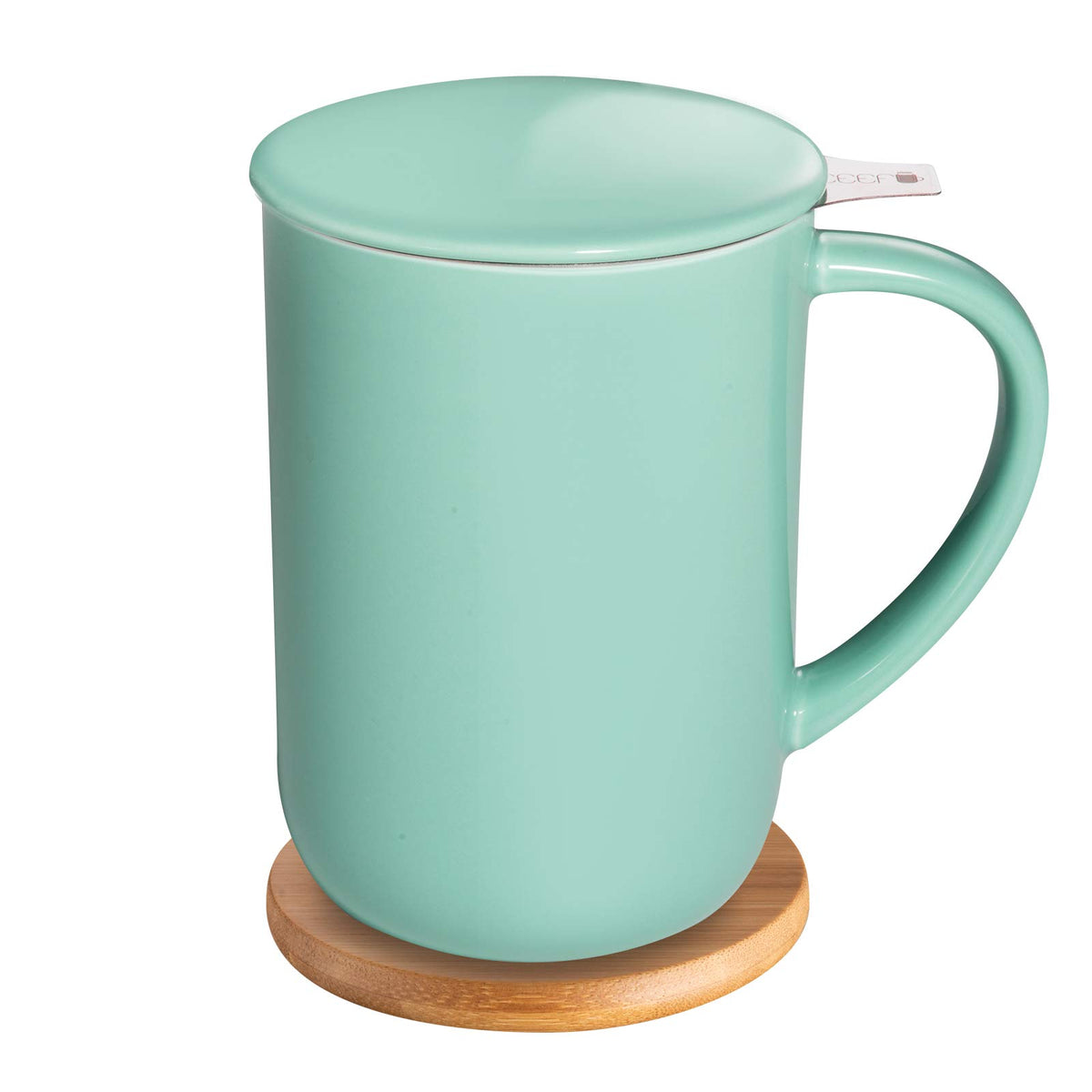 16oz Porcelain Tea Mug with Infuser