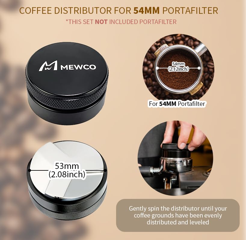 7 Pack Espresso Tamper Station&Coffee Distributor Tamper&Espresso WDT Stirrer&Coffee Tamping&Brush&Coffee Dosing Funnel&Espresso Puck Screen