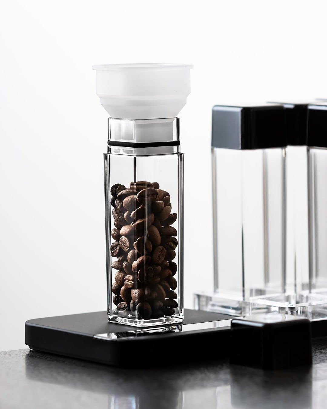 12 Tubes Coffee Bean Cellars with Stand & Hopper (16 Ounce)