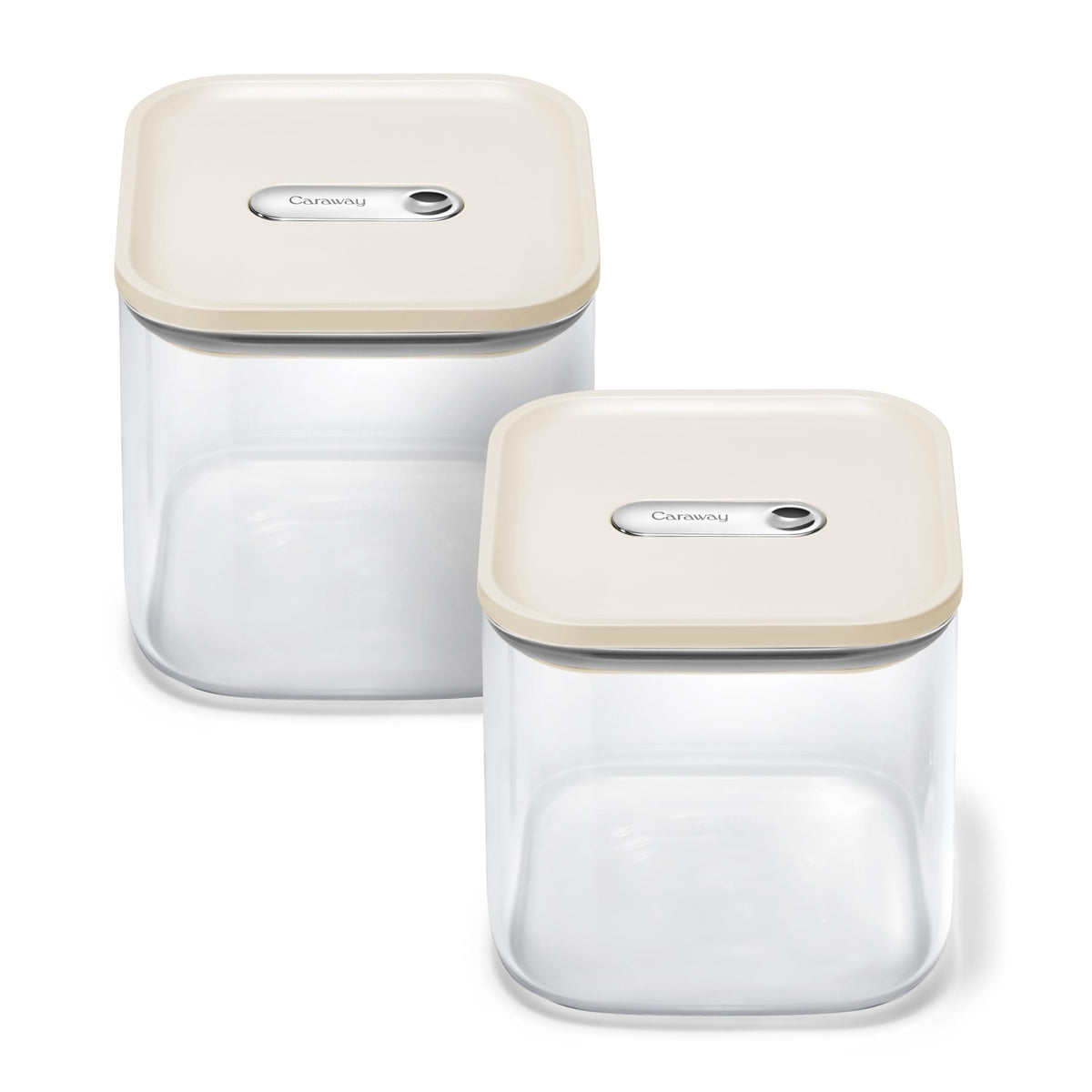 2.5 qt Glass Airtight Food Storage Containers with Lids (2 Count)