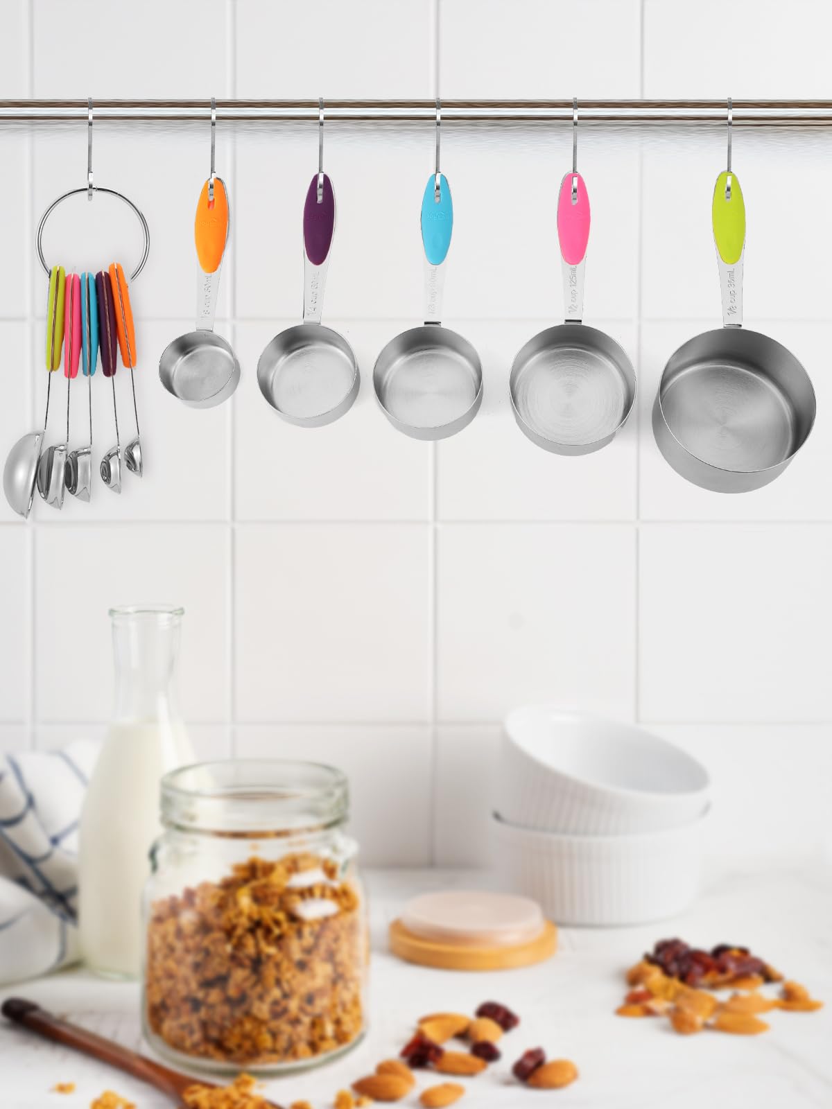 Stainless Steel Measuring Cups and Spoons Set of 10 Piece