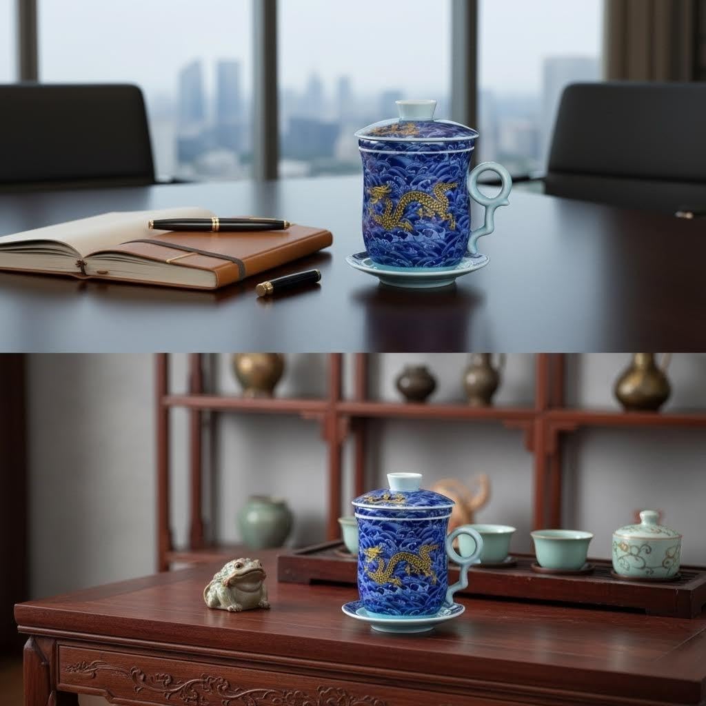 Ceramic tea cups