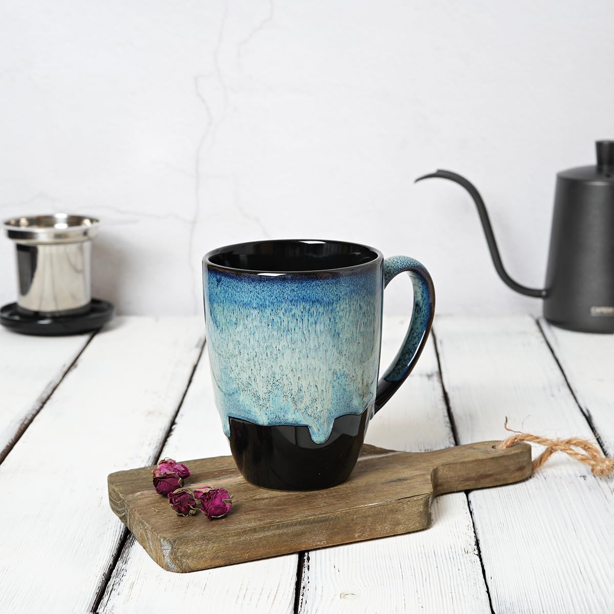 Ceramic Tea Cup with Infuser and Lid