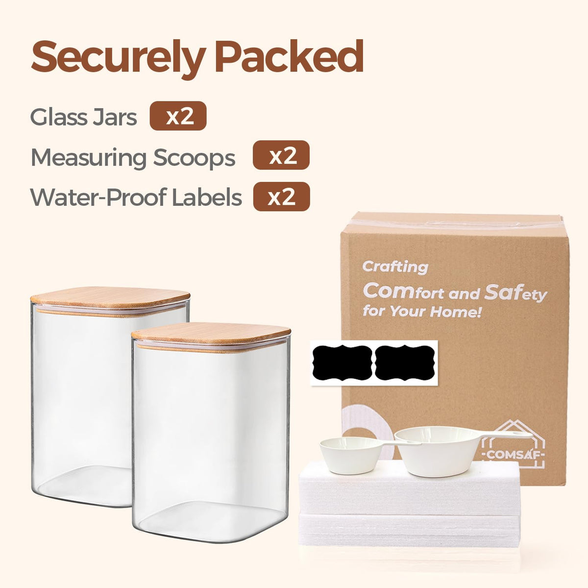 Flour Sugar Storage Containers 4 Qt (2 Count)