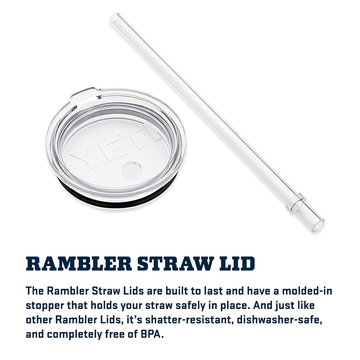 Rambler 25 oz Tumbler with Handle and Straw Lid