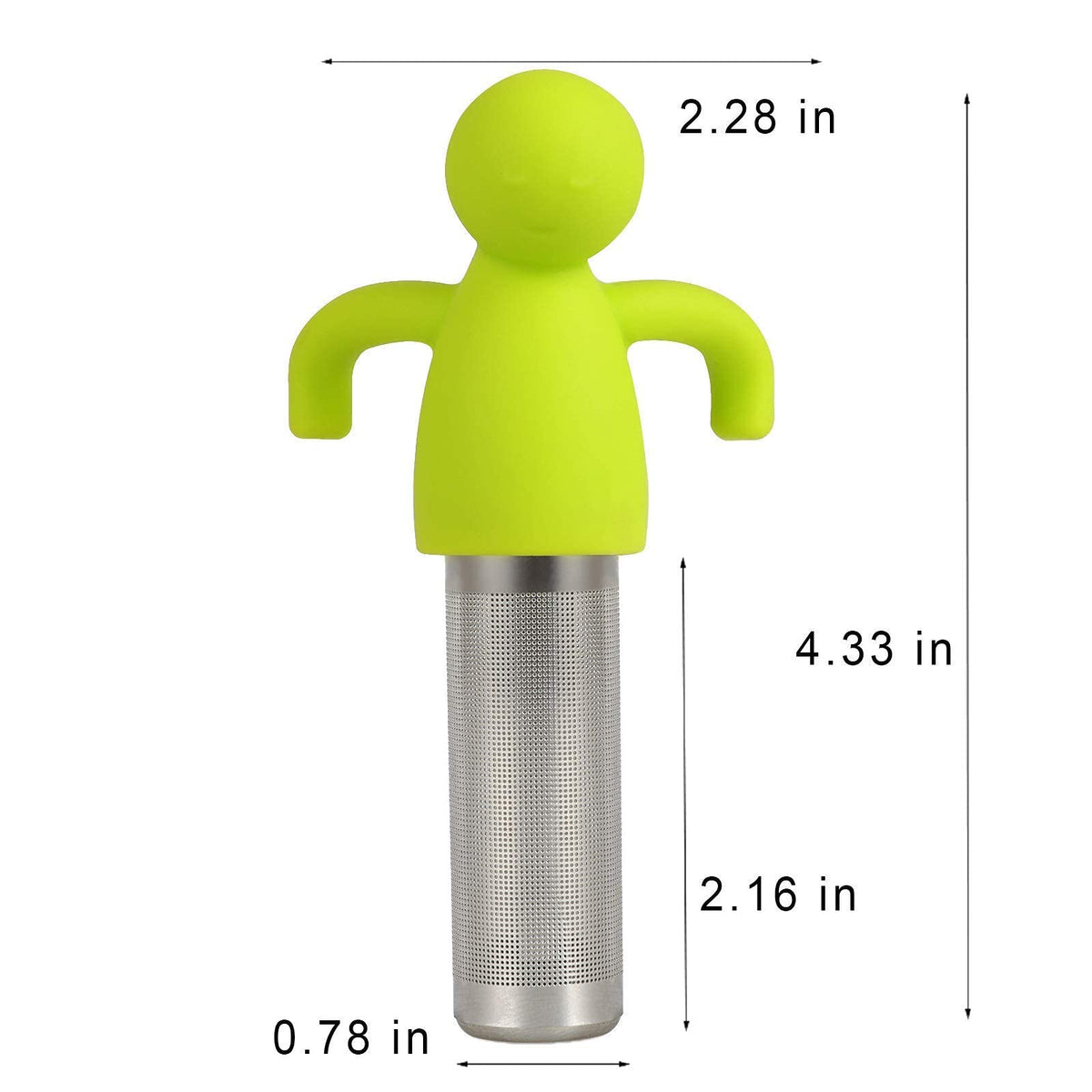Stainless Steel Tea Infuser Steeper for Loose Tea Extra Fine Mesh Green
