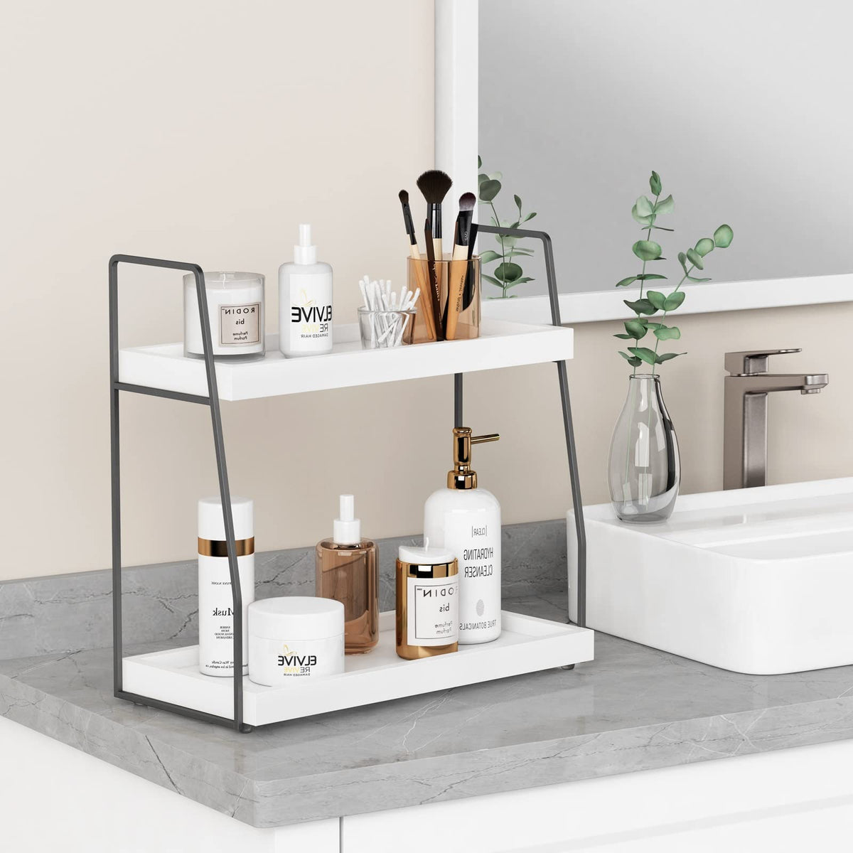 2 Tier Bathroom Counter Organizer