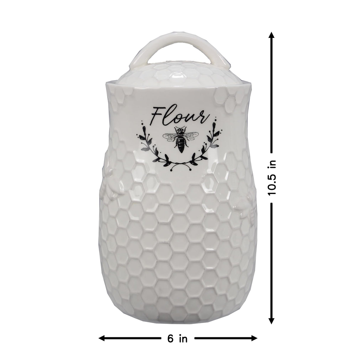Ceramic Honey Bee Kitchen Canister Set of 4 (4 Count)