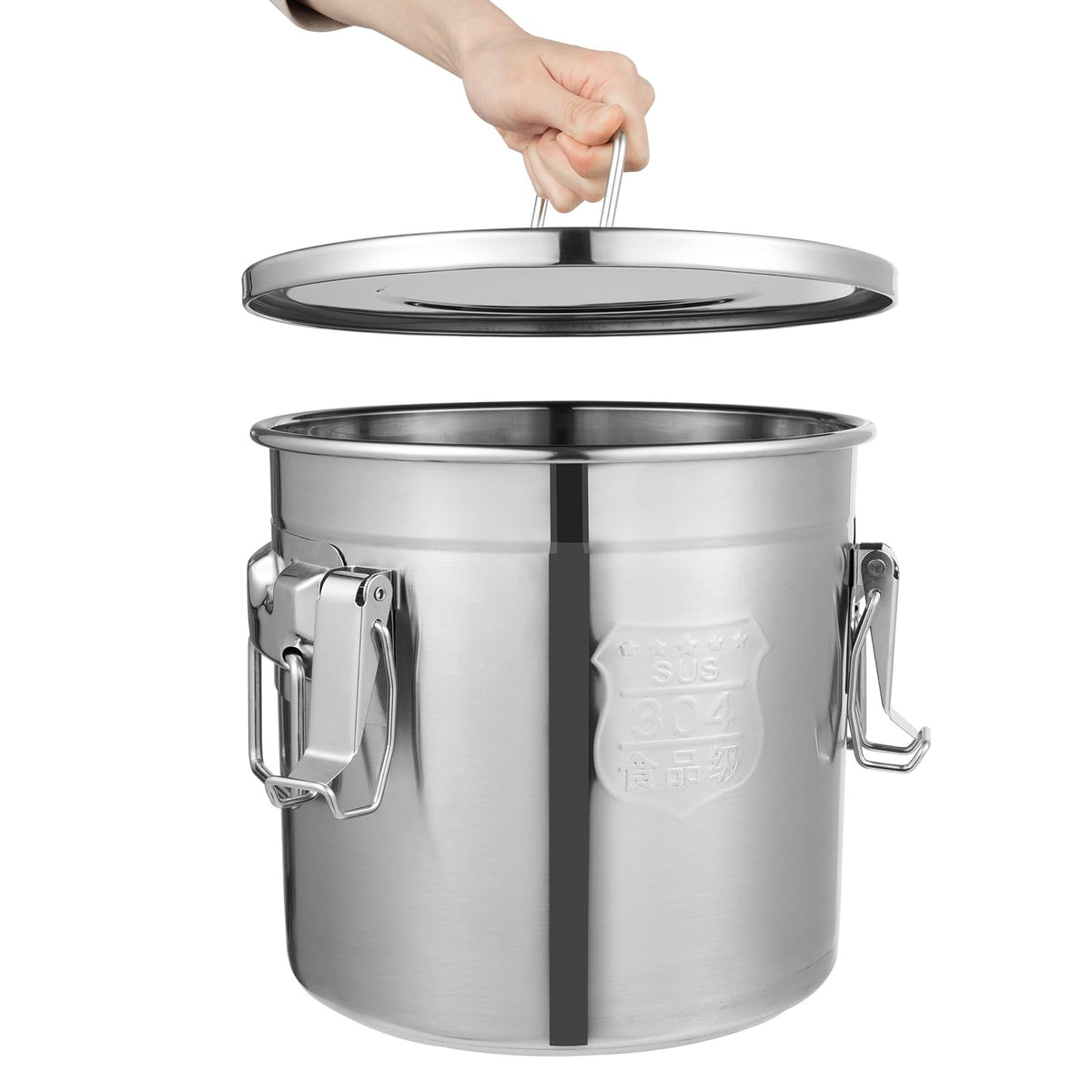 3.2Gal Stainless Steel Canister with Airtight Lid 15