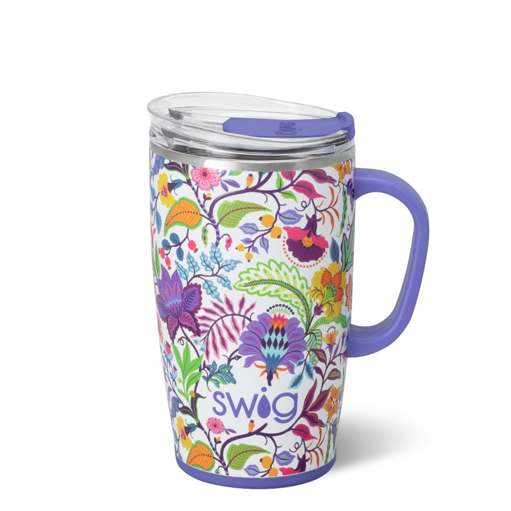 18oz Insulated Travel Mug with Handle & Lid
