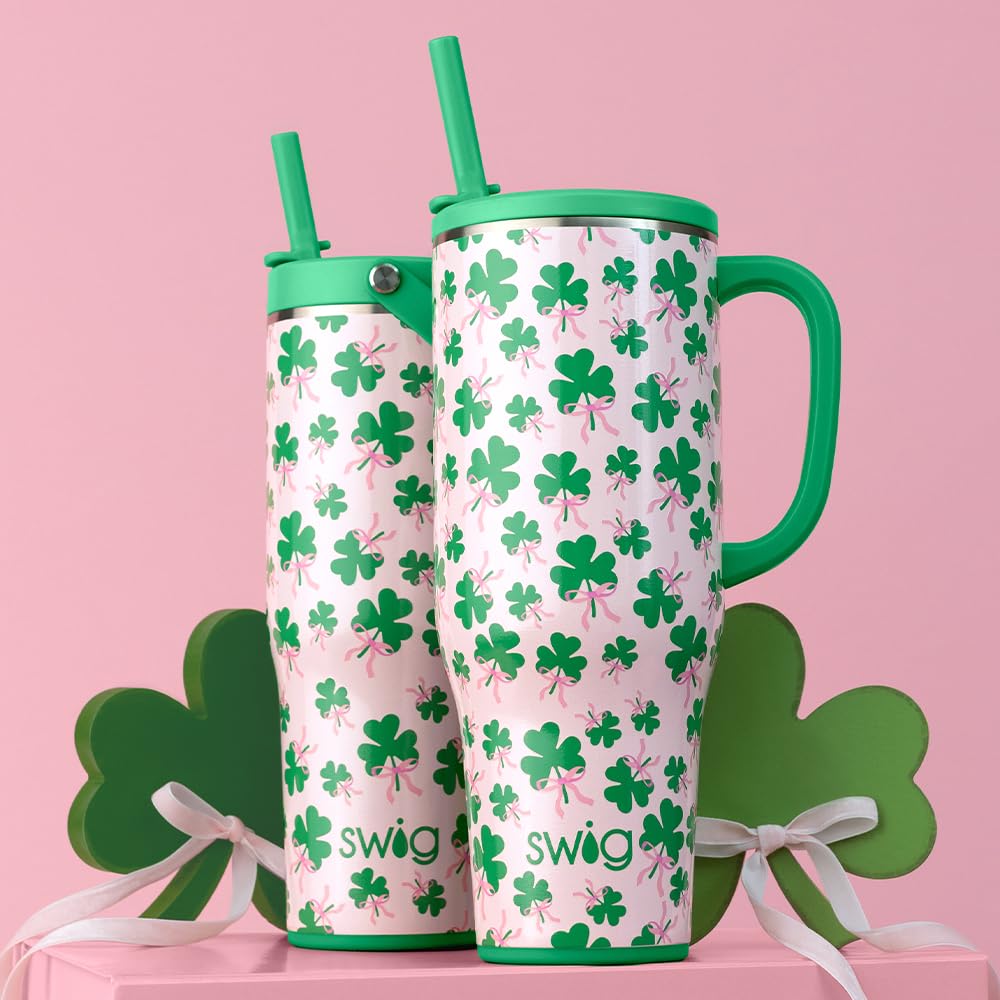 40oz Leakproof Mega Mug with Handle & Straw