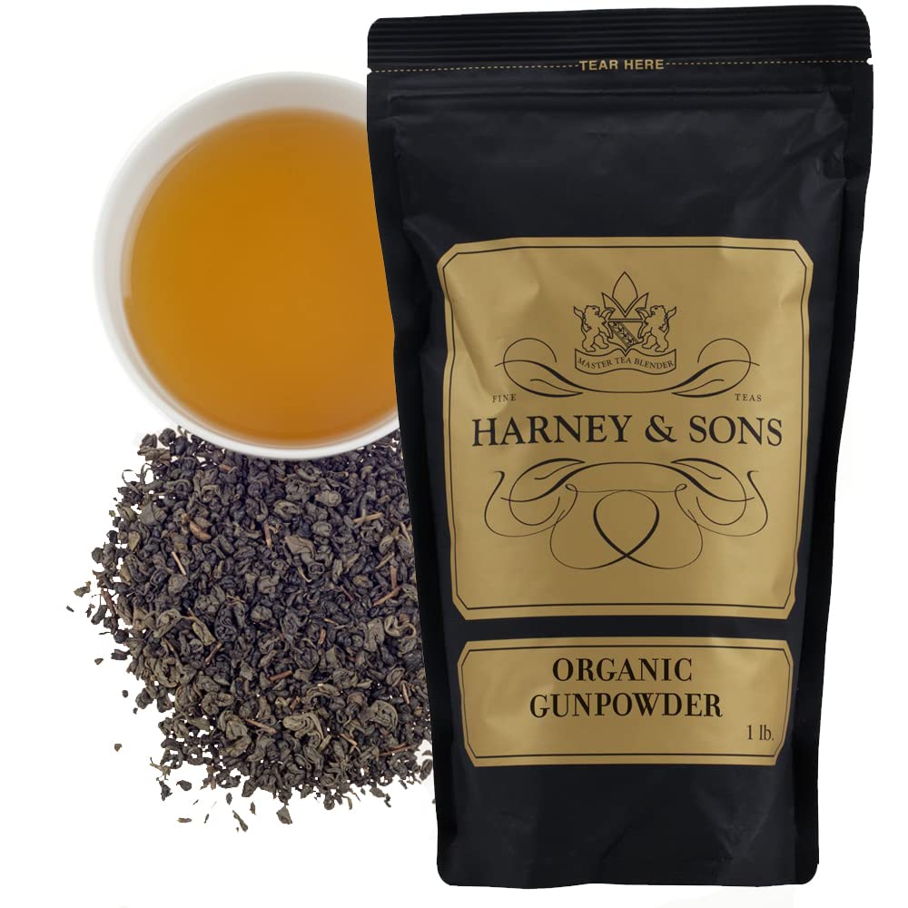 Organic Gunpowder Loose Leaf Green Tea (16 Ounce)