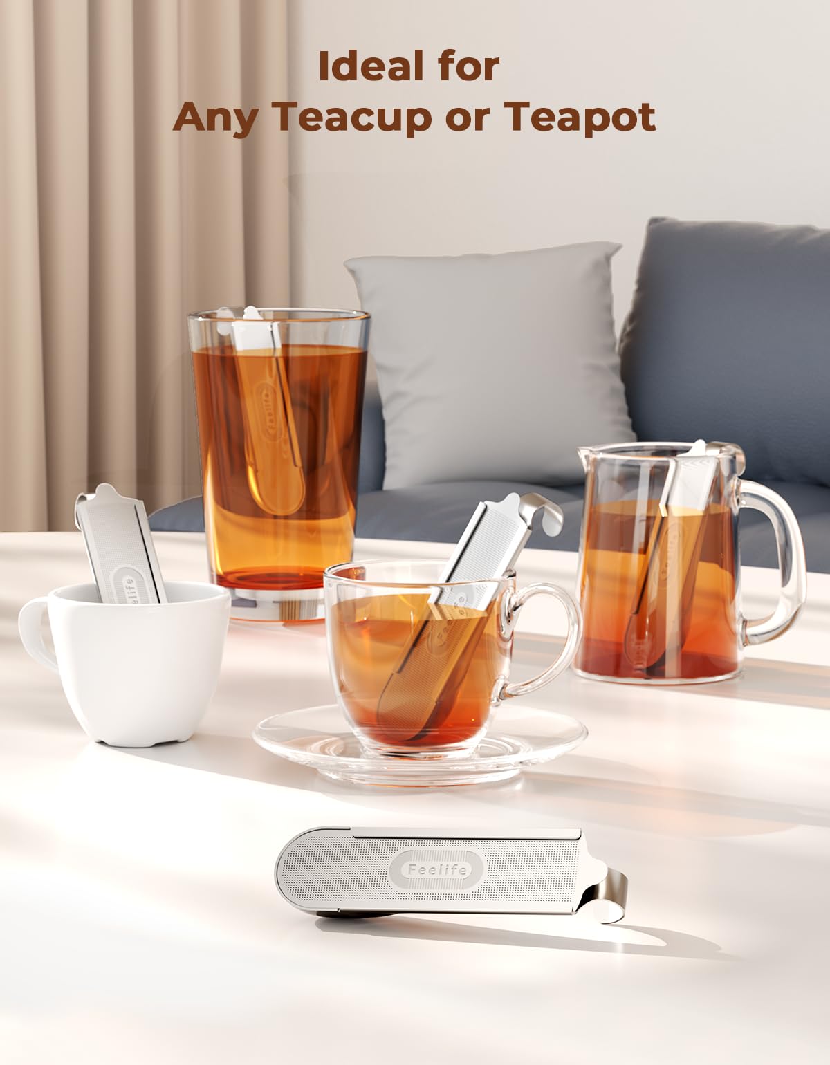 2-in-1 Tea Scoop Infuser for Loose Leaf Tea Strainer Fine Mesh
