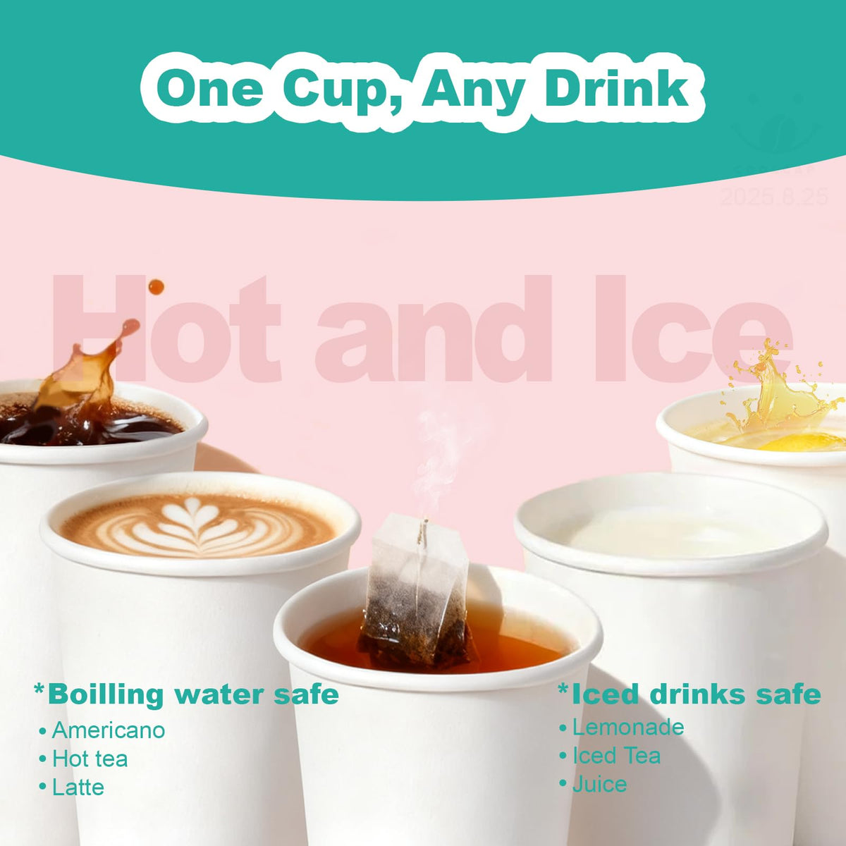 8 oz 400 Pack Disposable Coffee Cups (71 Count)