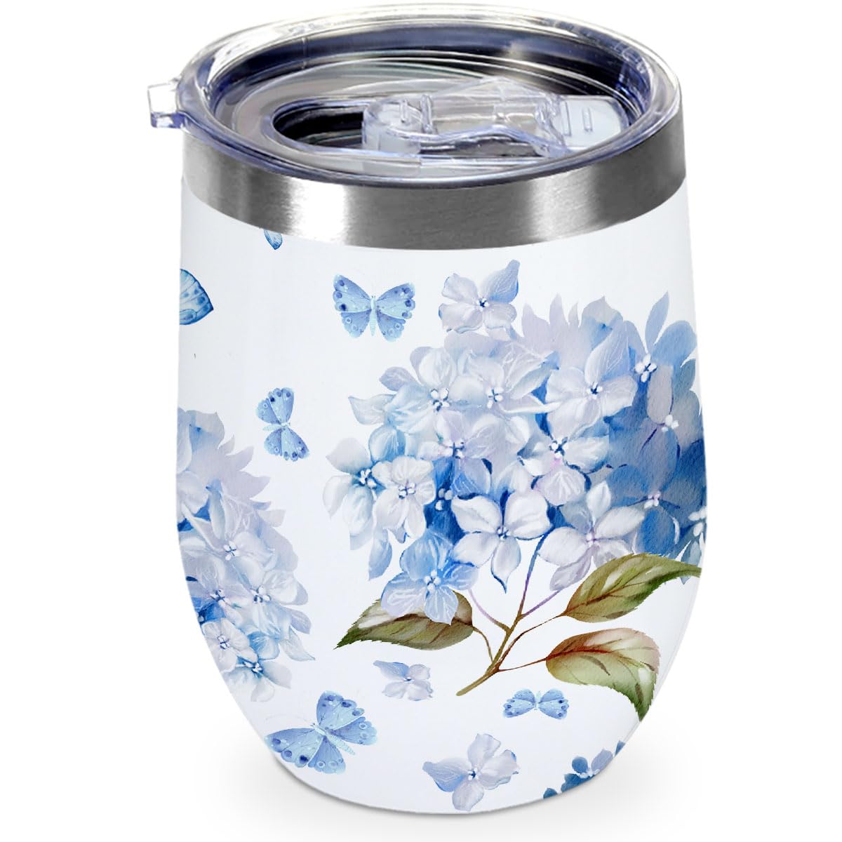 Hydrangea Wine Tumbler