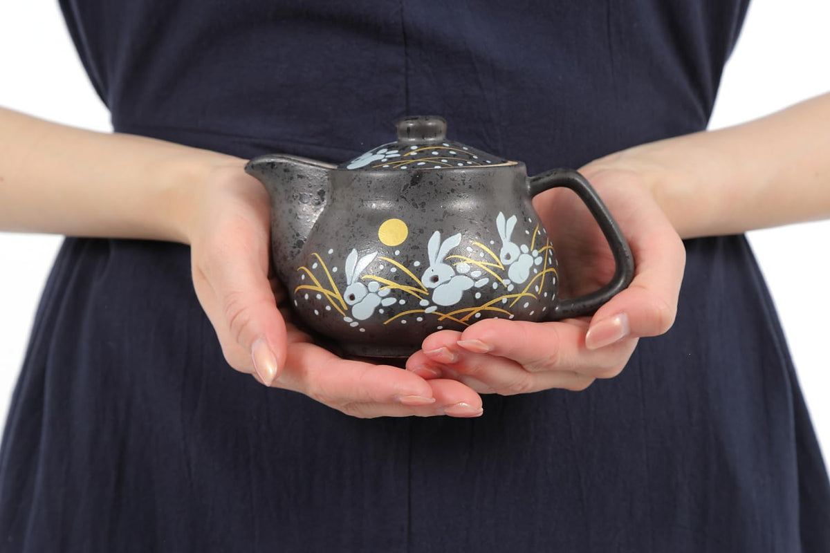 10oz bunny kyusu Rabbit Kutani Yaki