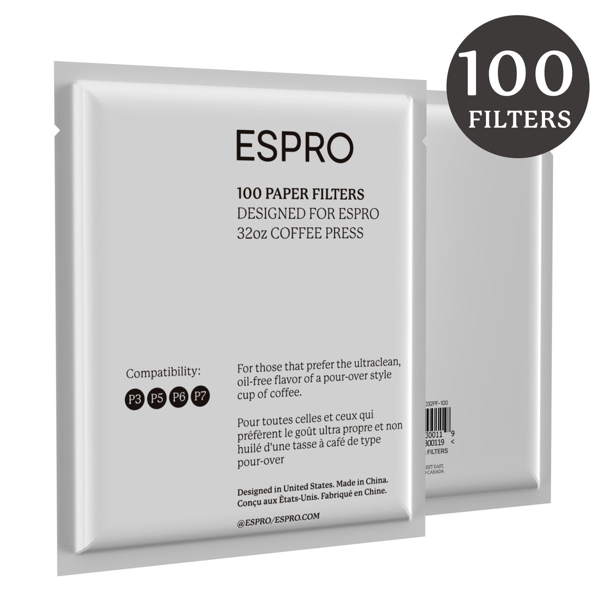 100 Count Coffee Paper Filters