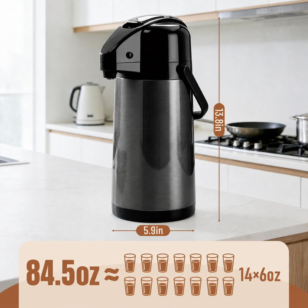 Airpot Coffee Dispenser with Pump