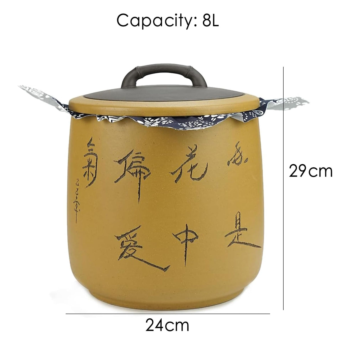 8L Yixing Clay Food Canister