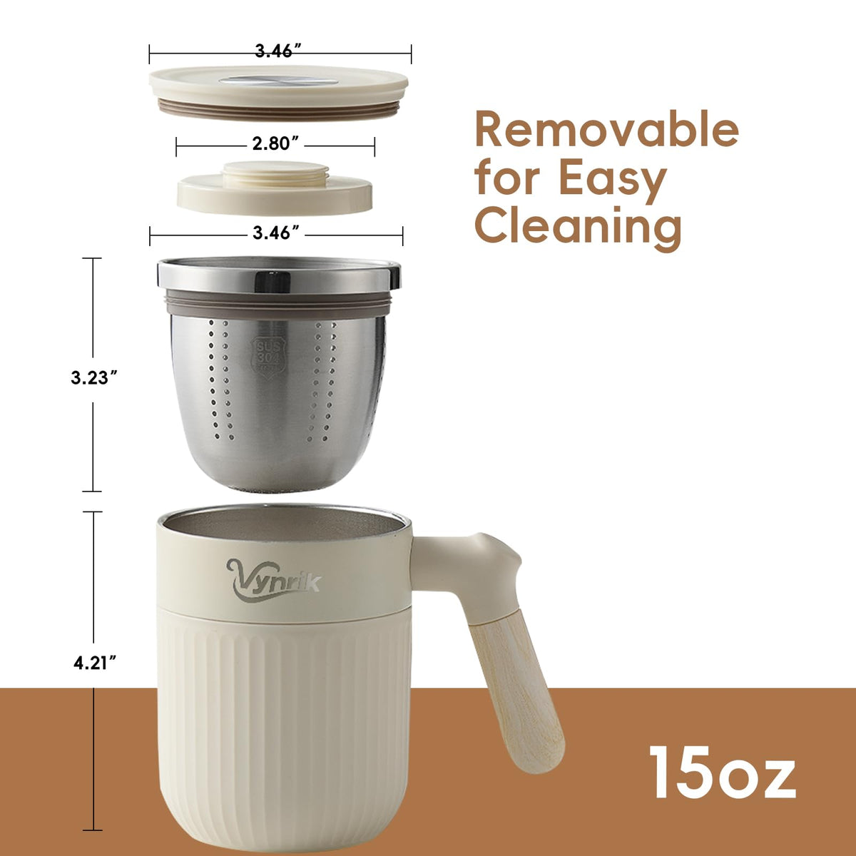 Tea Infuser Cup Doubles As Insulated Coffee Mug