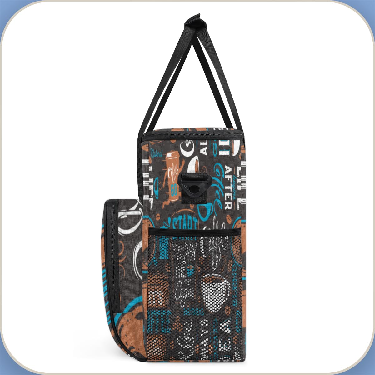 Blue Coffee Cafe Maker Carrying Bag Travel Case Compatible with Keurig K