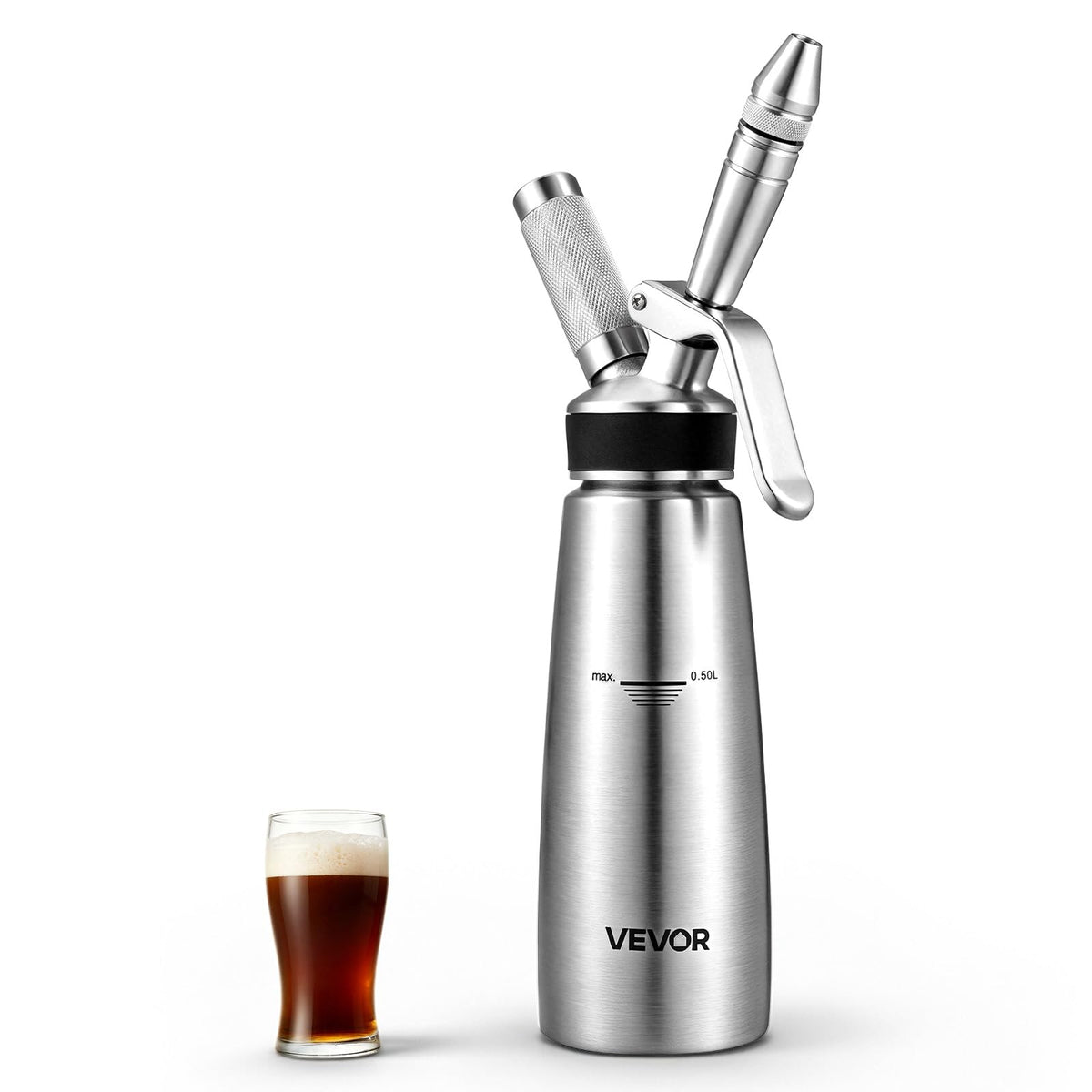 Nitro Cold Brew Coffee Maker 17 oz Nitrogen Dispenser System