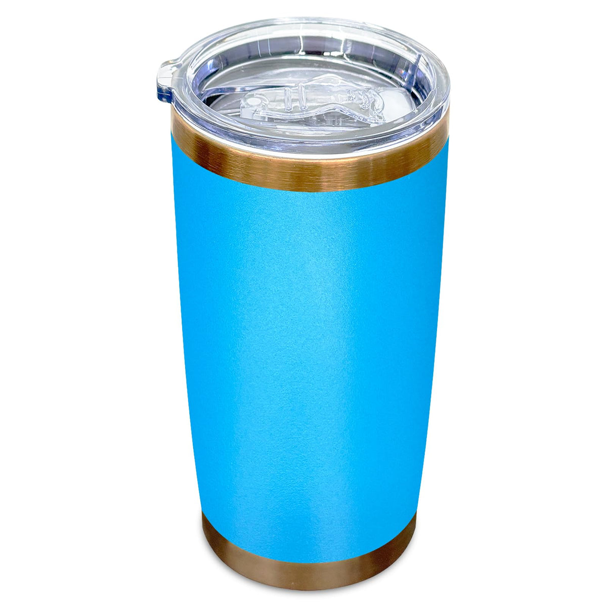 20 oz Insulated Tumbler With Lid and Straw Blue