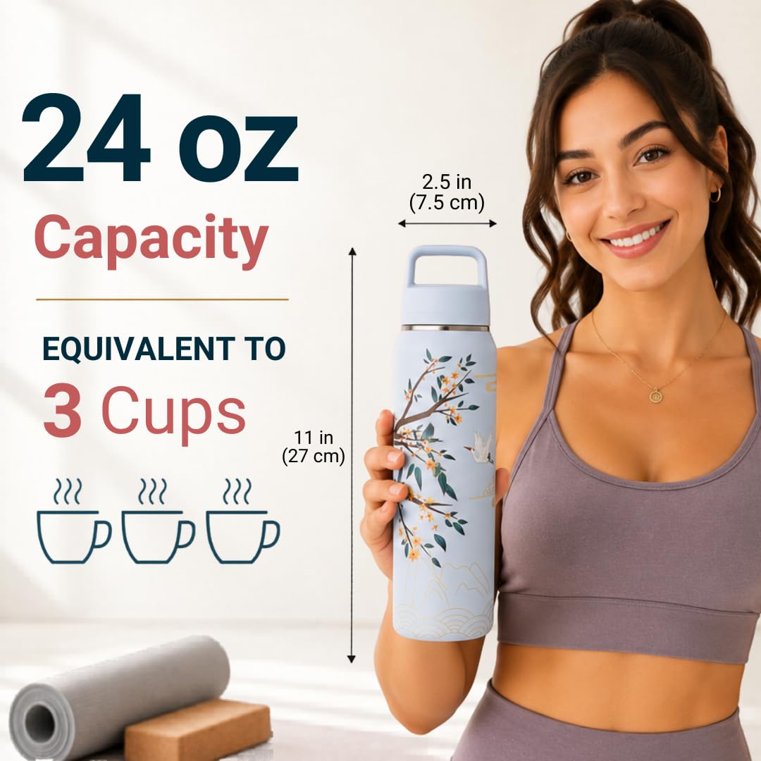 Tea Infuser Bottle for Loose Leaf Tea Insulated Stainless Steel Water Bottle Tumbler