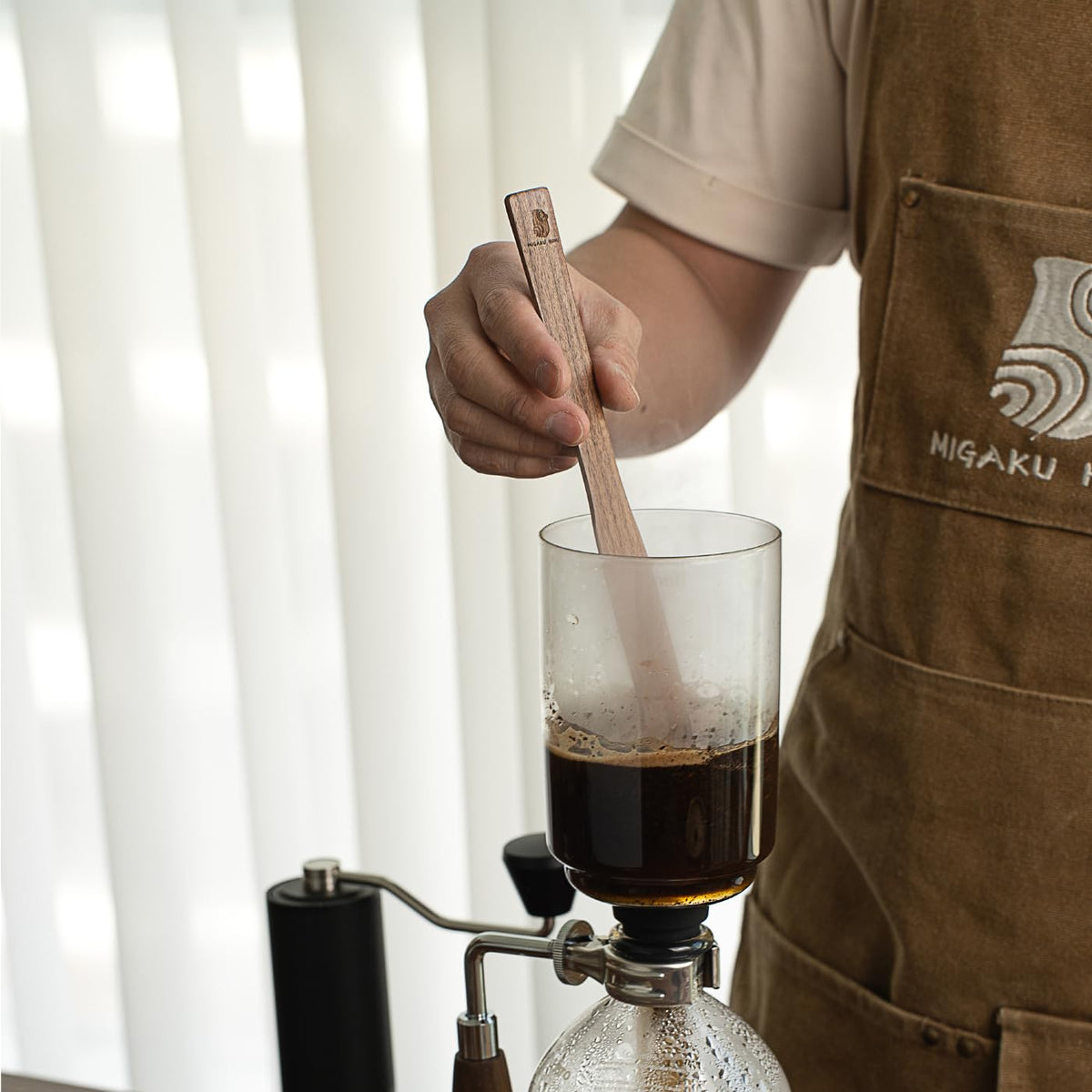 Black Walnut Coffee Stir Stick for Syphon Coffee Maker