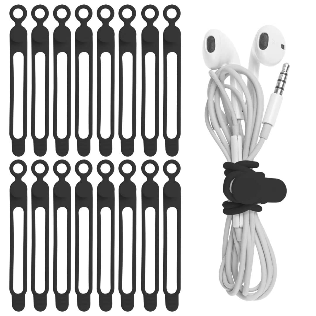Silicone Cable Ties (16 Count)