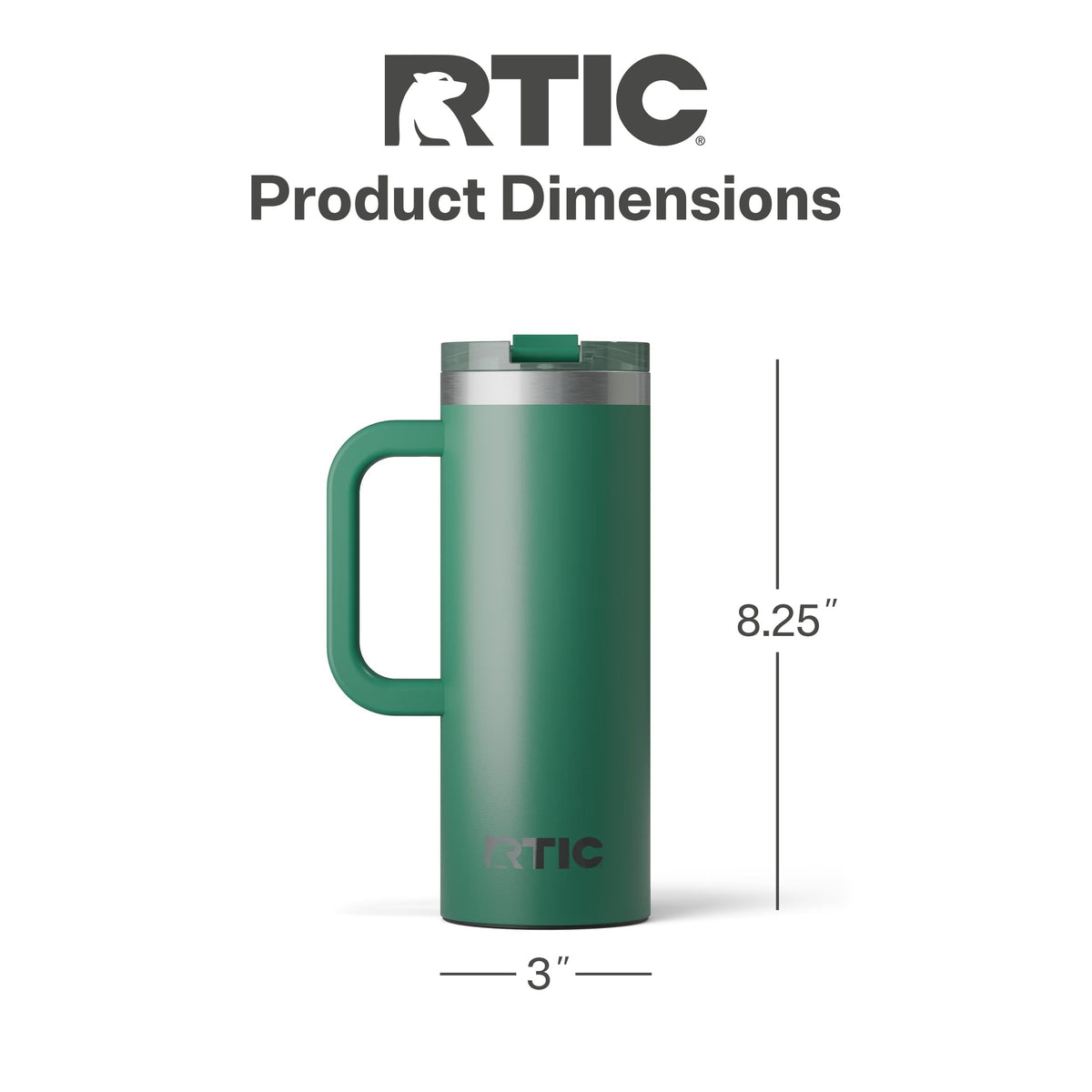 20oz Road Trip Travel Mug with Lid and Handle
