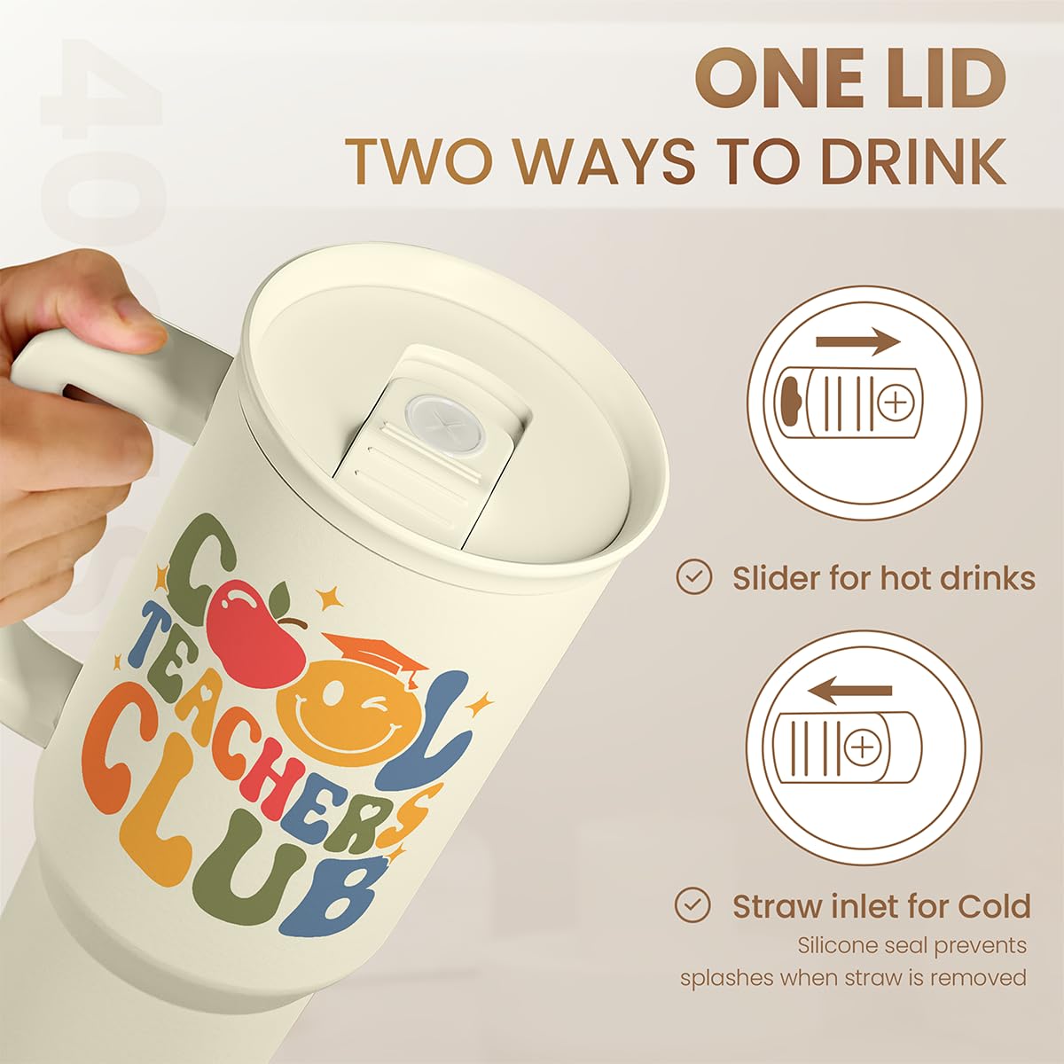 Cool Teacher Club Tumbler 40oz