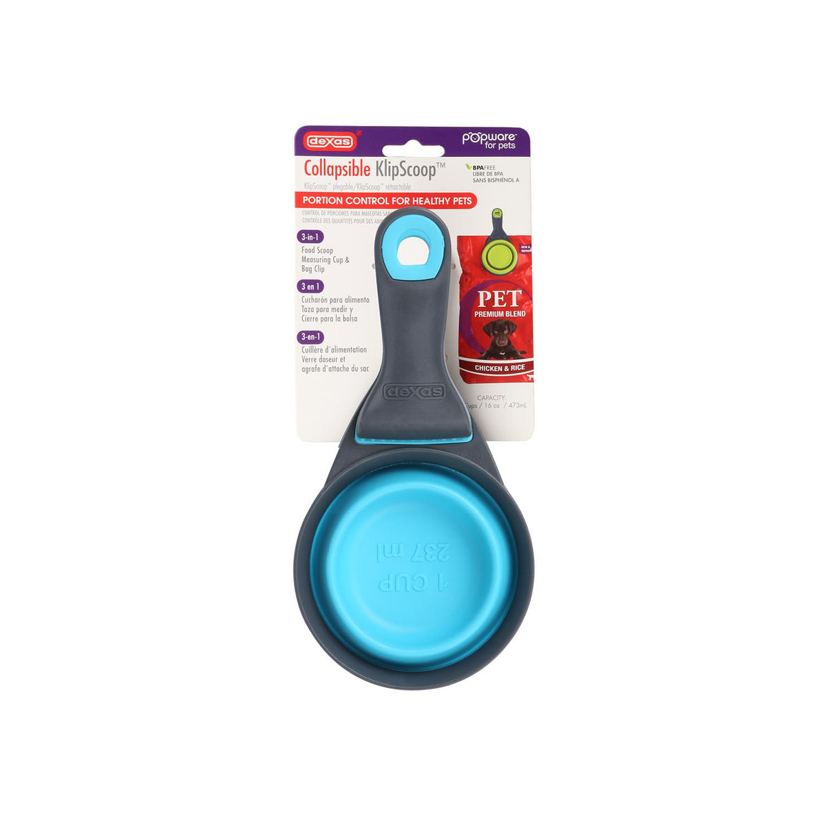 Popware for Pets Collapsible Klip Scoop
