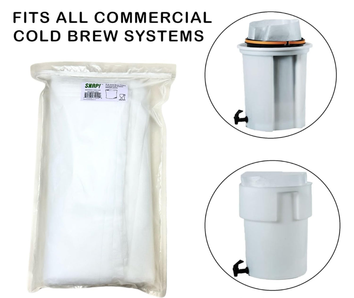 Cold Brew Commercial PLA Filter (50 Count)