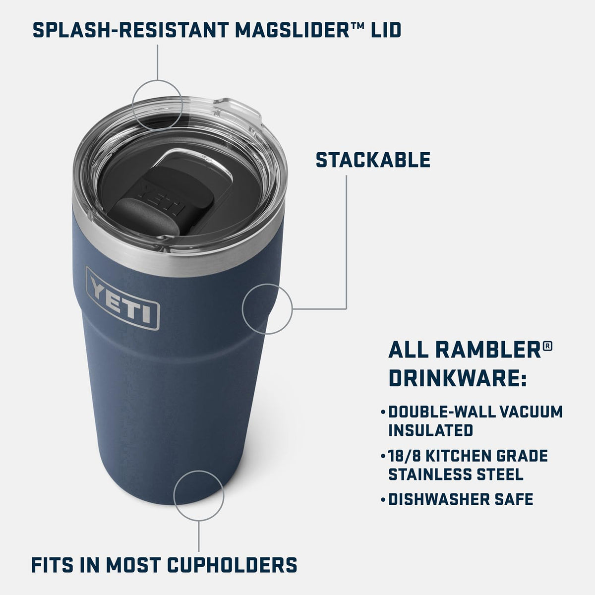 Rambler 20 oz Stackable Tumbler