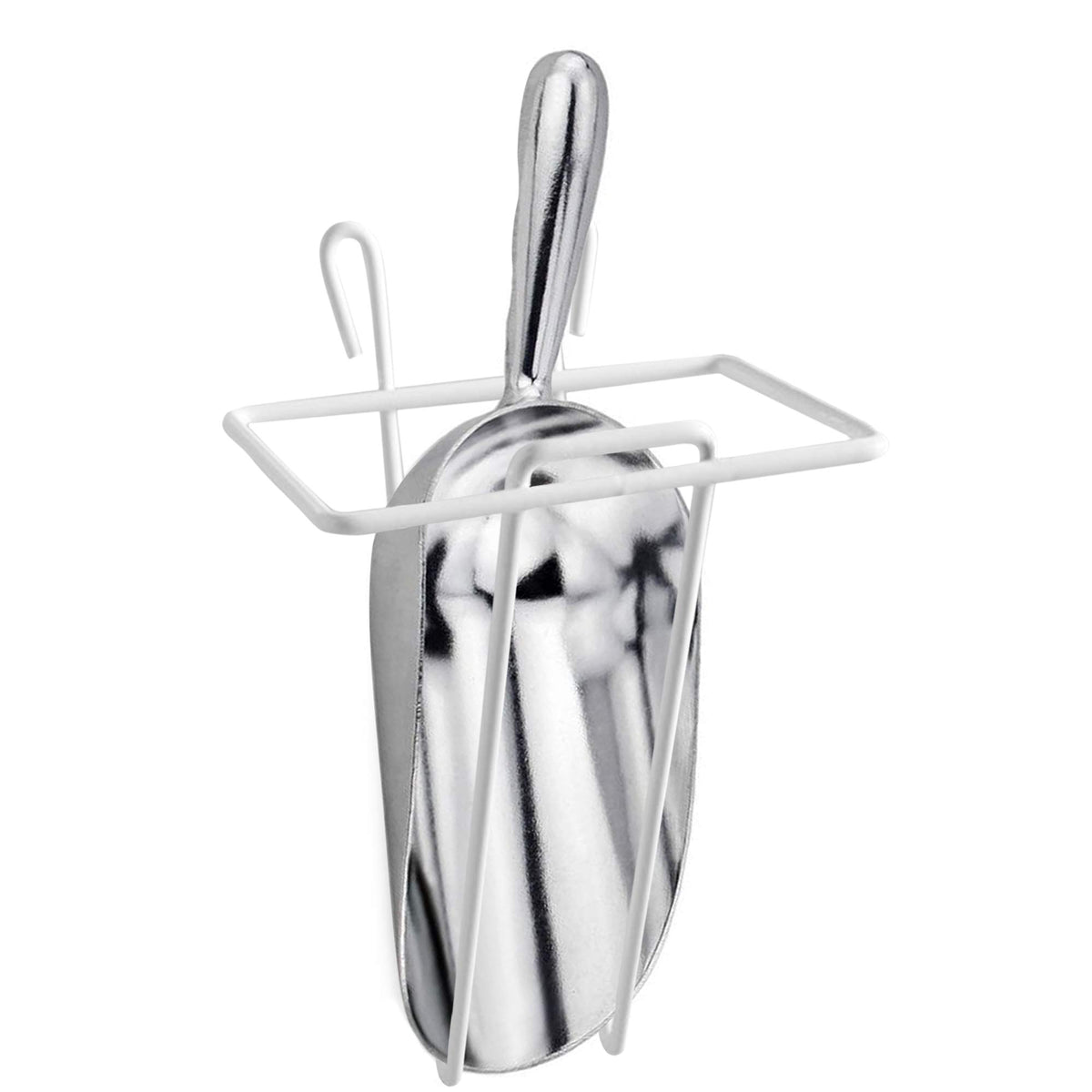 12 oz Aluminum Ice Scoop with Holder
