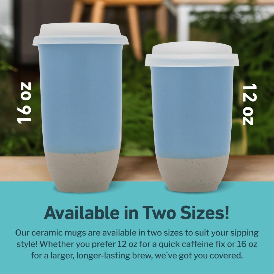 Travel Mug Ceramic Coffee Mug With Lid