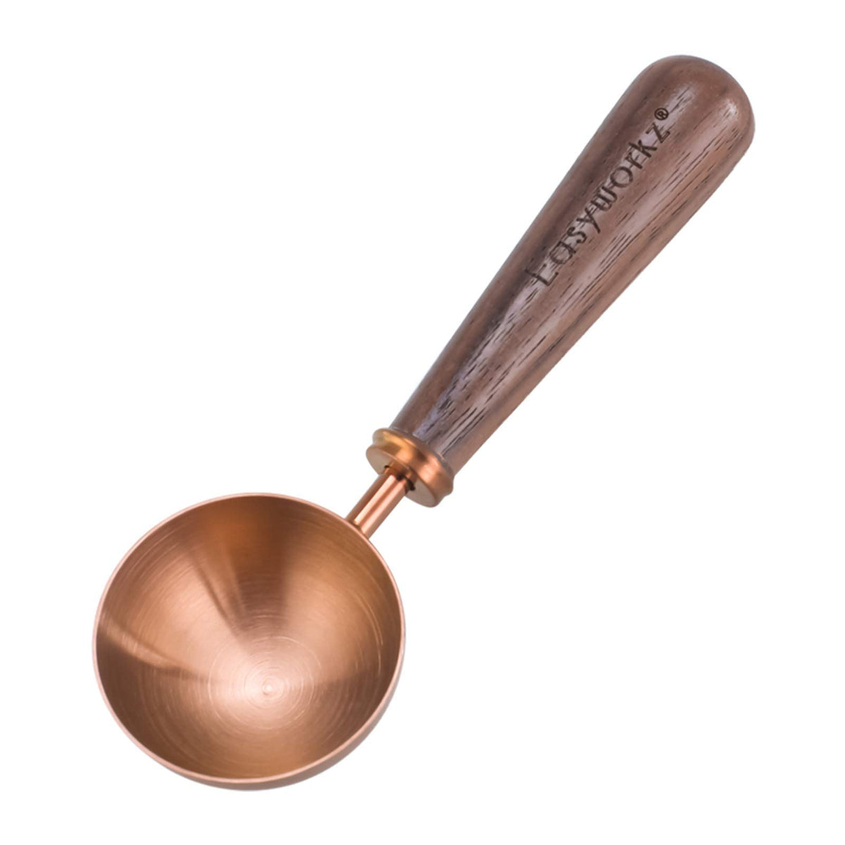 Retro Stainless Steel Coffee Spoon With Black Walnut Handle