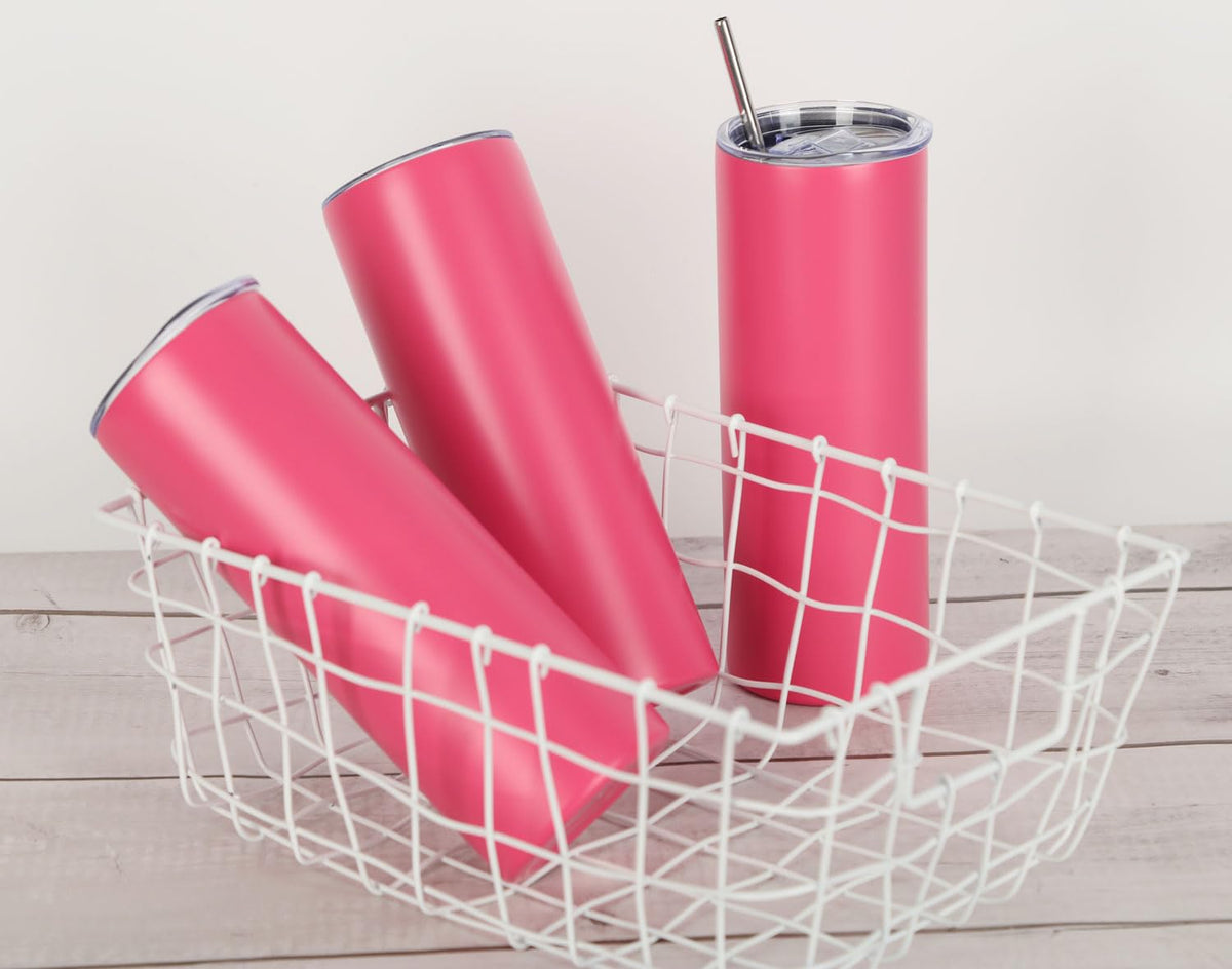 4 Pack 20 Oz Straight Skinny Tumblers (4 Count)