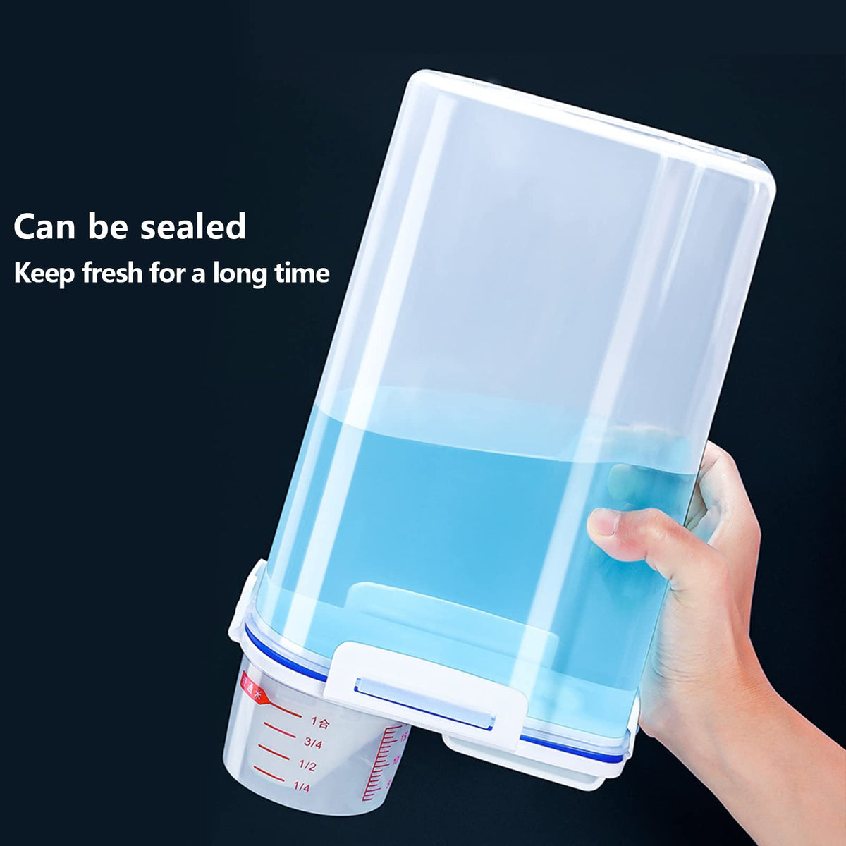 5.5 Lbs Plastic Transparent Tank (6 Count)