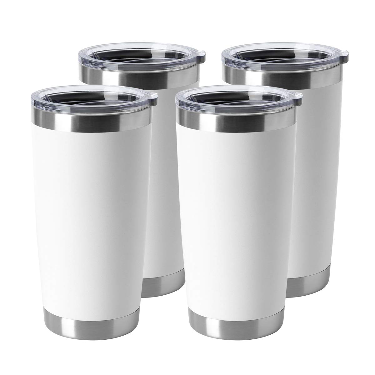 20oz Stainless Steel Tumblers Bulk (4 Count)