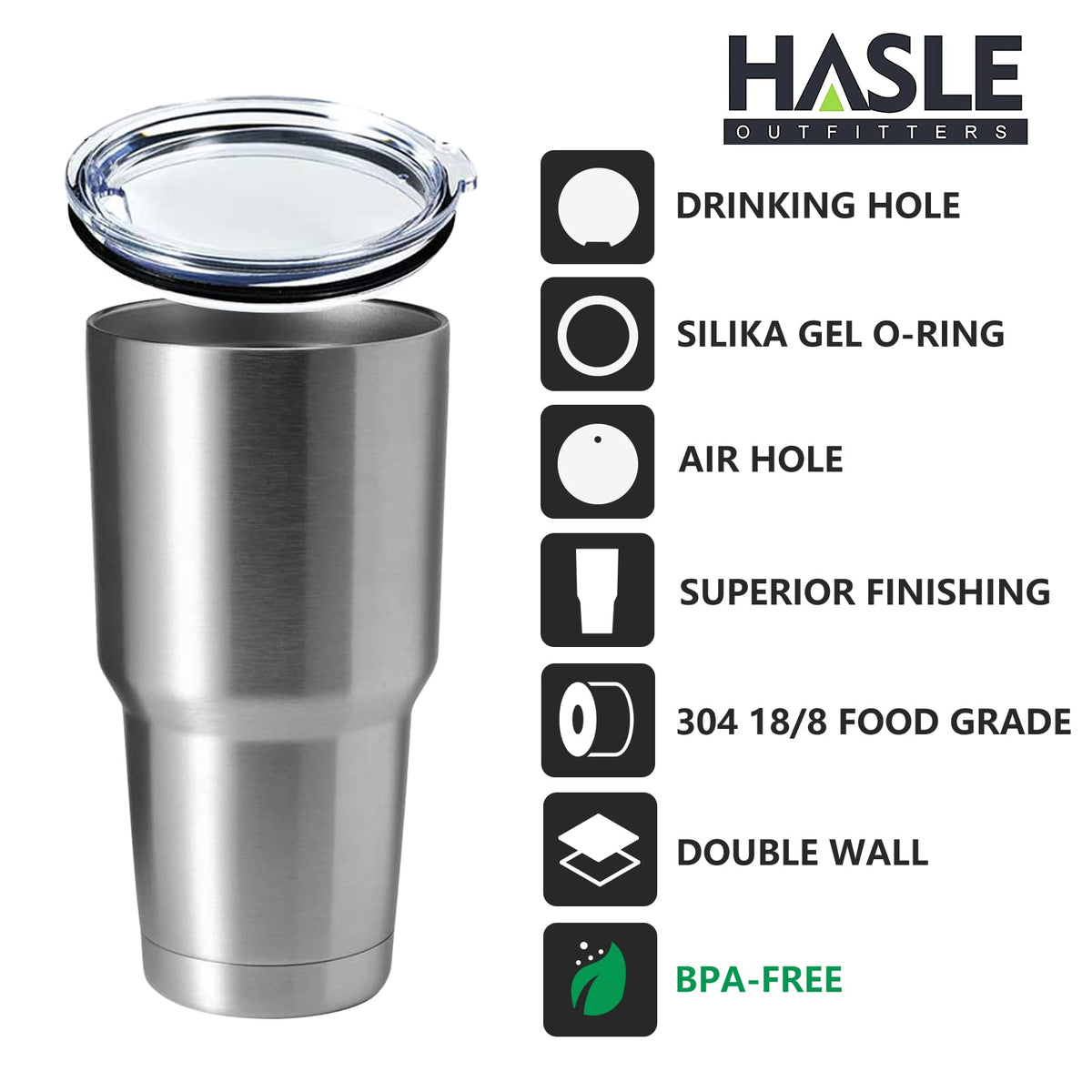 30oz Stainless Steel Tumbler (8 Count)